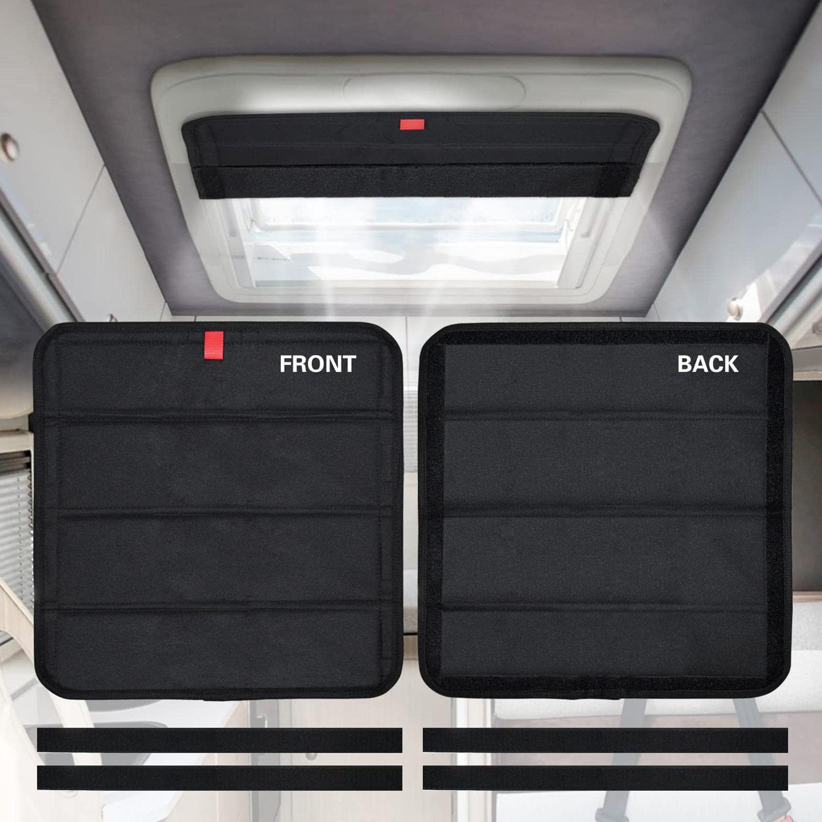 Tenda per finestra RV 25X16 pollici isolante per sfiato RV pieghevole aggiornato protezione dai raggi UV copertura per finestra della porta del rimorchio del Camper  34