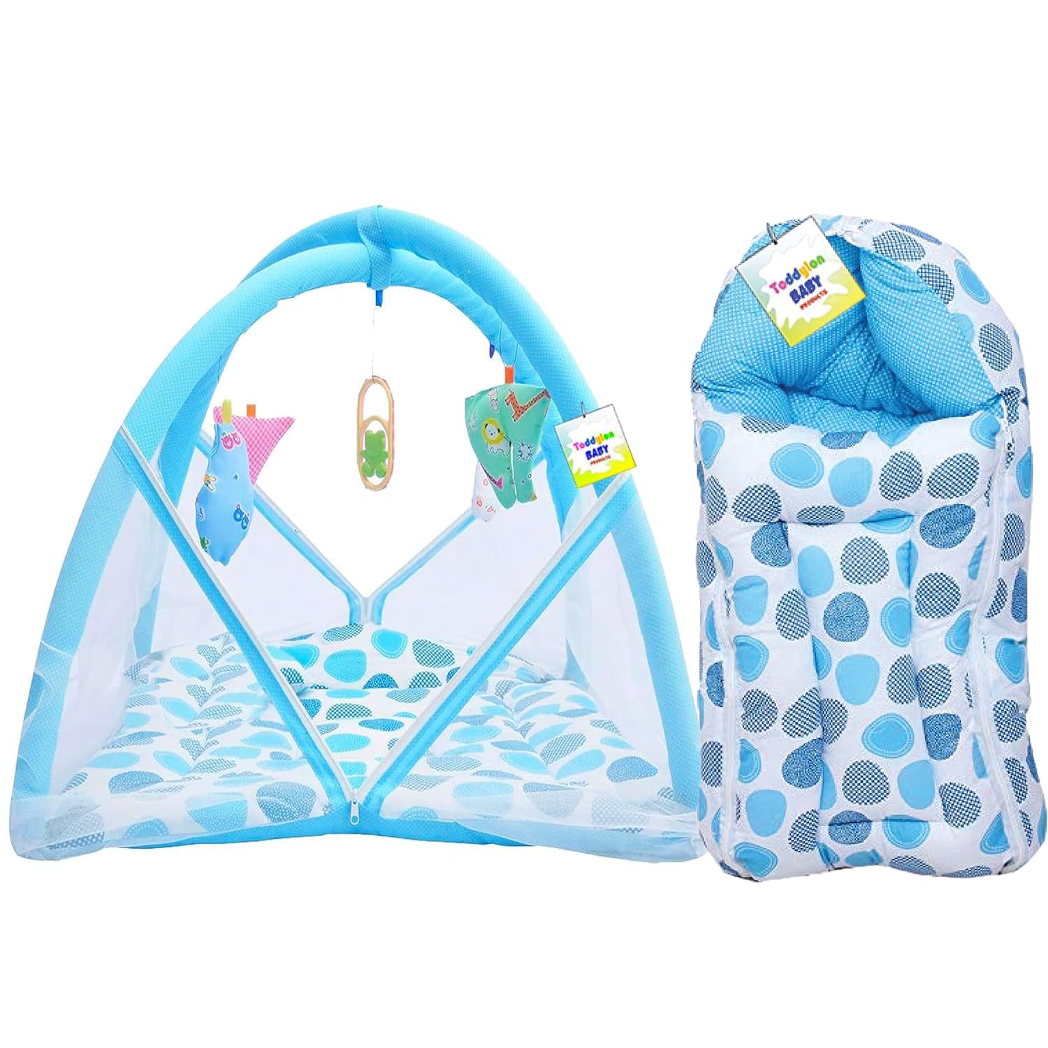 Baby Bedding Set New Born Baby Bed | Mattress | Mosquito Net | Carry Bag | Essentials | Carry Bag | Cotton Combo | Infant beds | Products (0-6 Months) (2PCS Set)