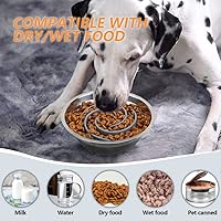 Vista 6 de Recipiente de Alimentación Lenta para Perros, Animire Tazón de Comida de Silicona Suave para Perros Pequeños, Medianos y Grandes
