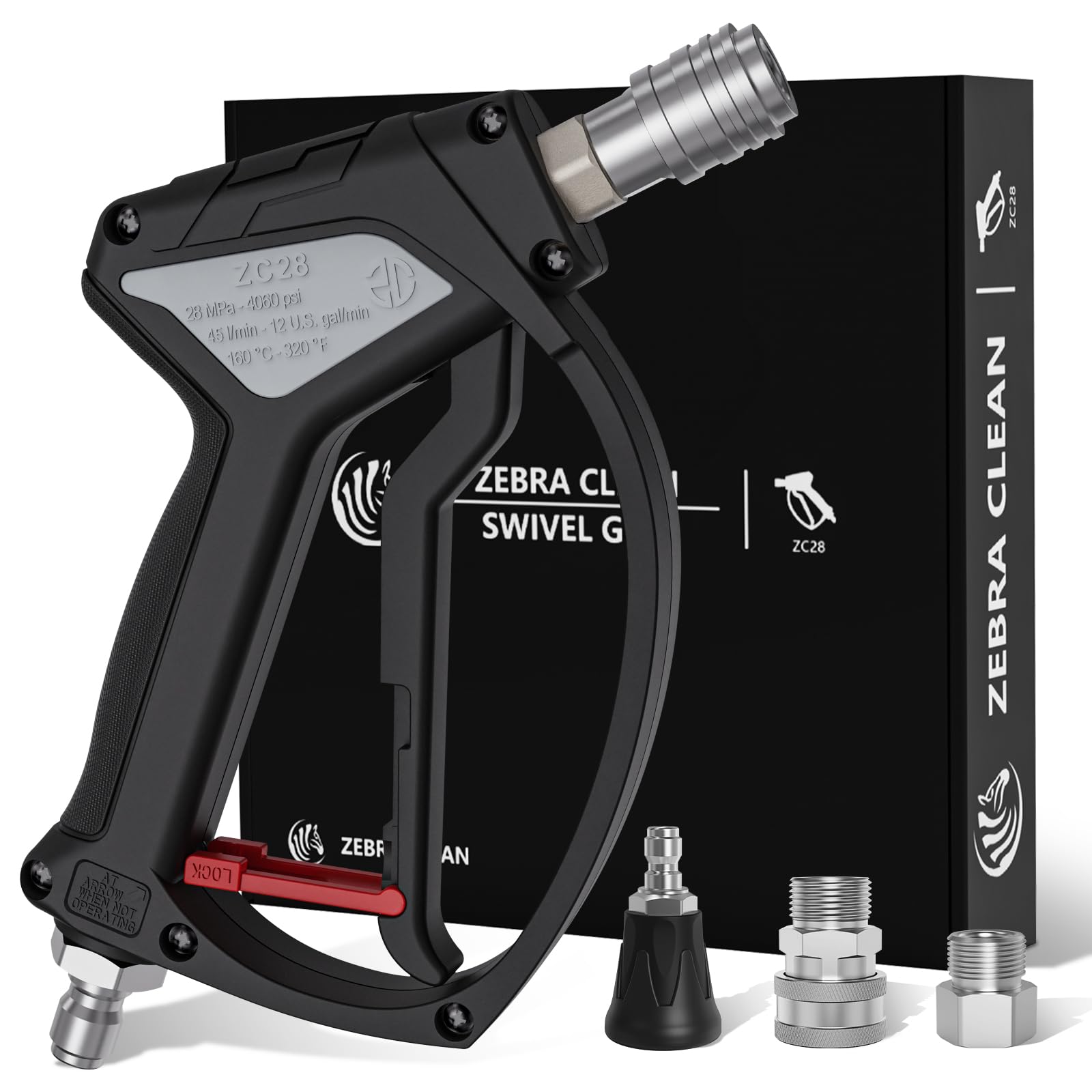 View 1 of [SOLD FOR PARTS] Zebra Clean SG28 Pressure Washer Gun