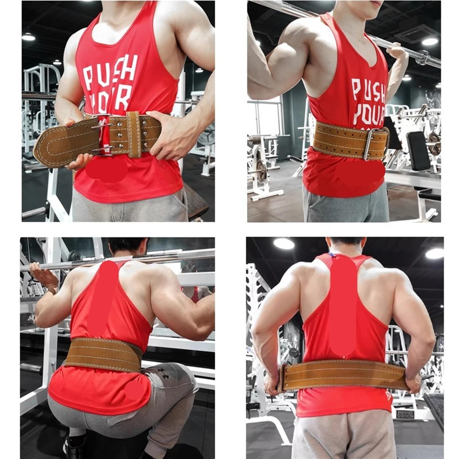 Cinturones de levantamiento de pesas Protector de cintura Barra de levantamiento Equipo de entrenamiento de levantamiento de pesas Culturismo Gimnasio Soporte lumbar de espalda Para Sentadillas, Peso