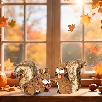 【フォロー割・新品】 つくばいに雀 ミニチュア インテリア 蹲 スズメ つくばい Amazon.com: naturevibe 6.3 Inches Sisal Squirrel Decor Set