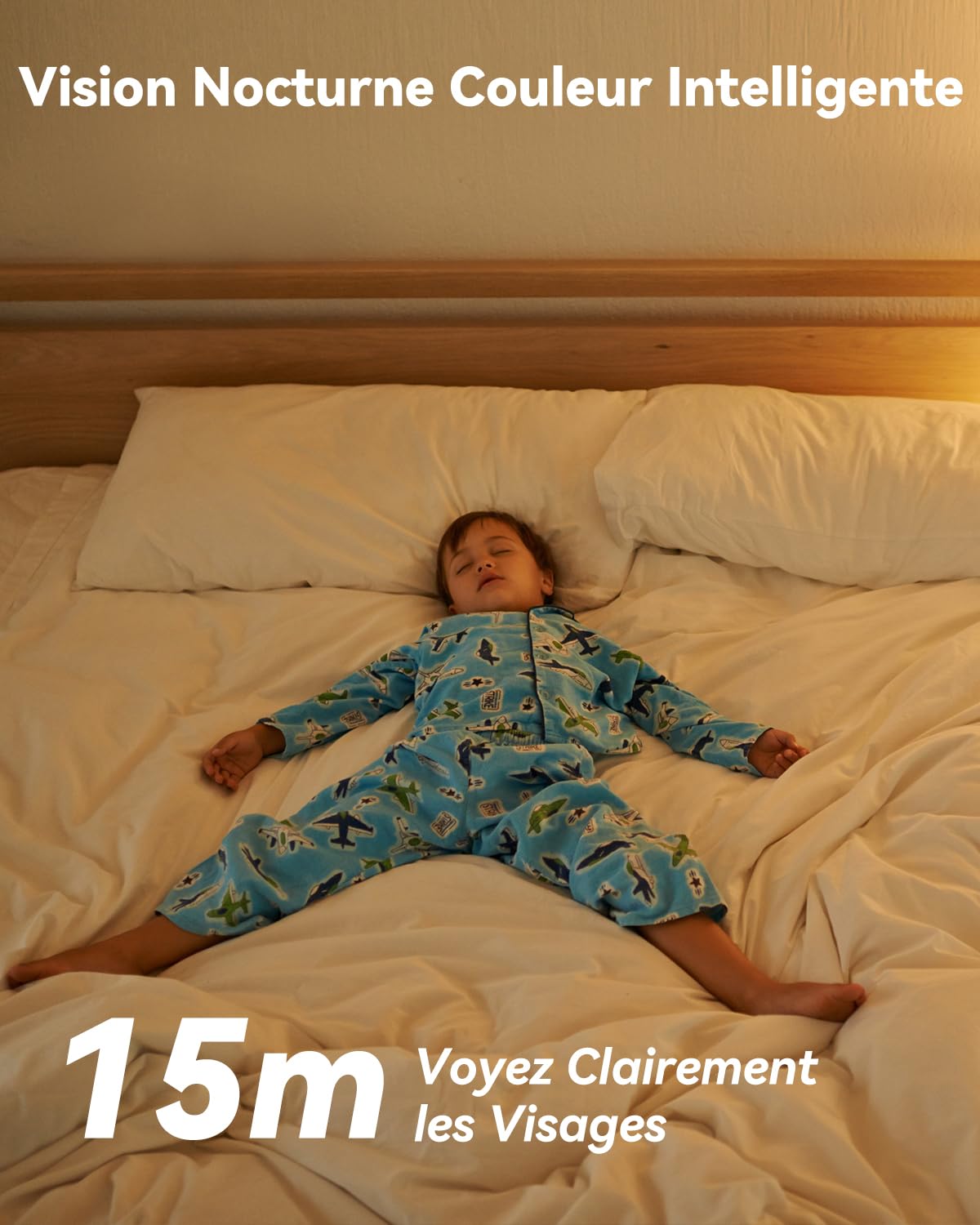 Imou 4K(4MP+4MP) Caméra Surveillance WiFi Intérieur Double Objectif, WiFi 2,4G/5GHz, Vision Nocturne Couleur, Détection de Personnes/Animaux, Suivi Automatique, Compatible Alexa pour Bébé/Chien/Maison