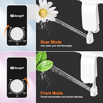 Ibergrif M41050 Bidet Attachment For Toilet , Non-Electric