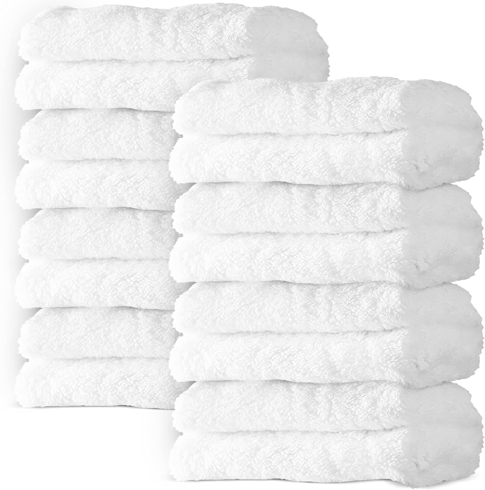 8 Pack Large Burp Cloths for Baby - 20" by 10" Ultra Absorbent Burping Cloth, Baby Washcloths, Newborn Towel - Milk Spit Up Rags - Burpy for Unisex, Boy, Girl - Burp Cloths Set(White)