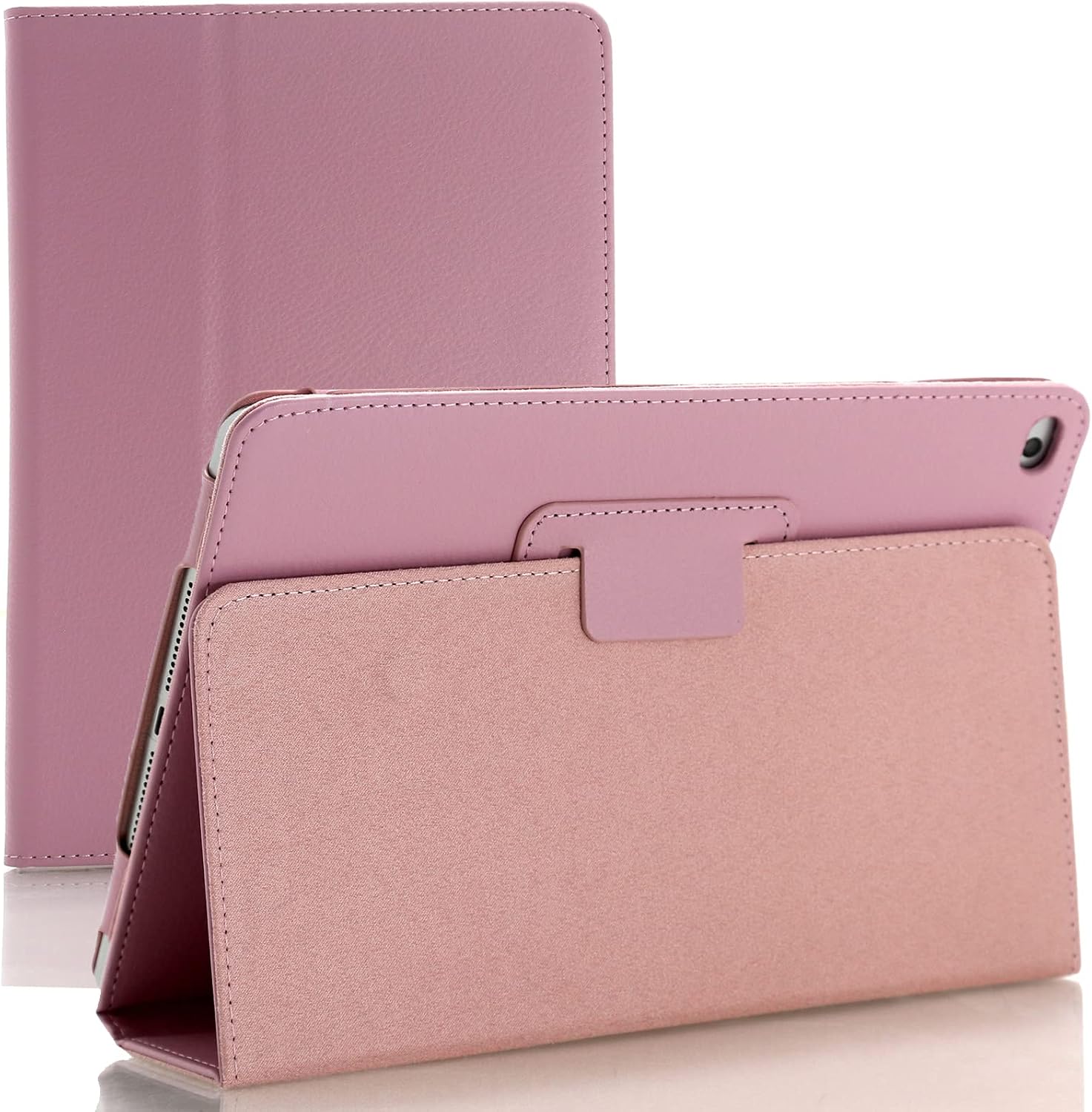 Leather Flip Stand Case for Apple iPad Air 1 (2013) Air 2 (2014) 9.7 5th Gen (2017) 6th Generation (2018) (Baby Pink)