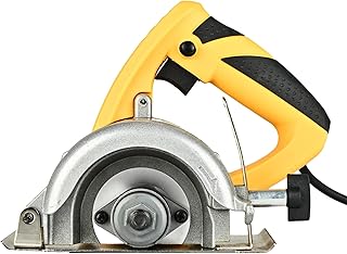 HYCO LABEL FLYMAX Power Electric Tile Cutter, 1600W Corded-Electric, 125mm Disc, 13500 RPM, Copper Armature, Bevel and Depth Adjustable, 38mm Maximum Cut Depth, Taiwan made