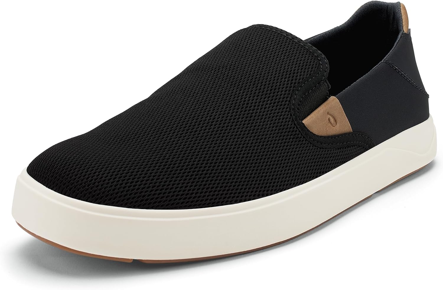 OLUKAI Men's Lae'ahi Nui Slip-On Shoes, Everyday Shoe for Casual Wear, Premium Leather & Mesh Details, All-Day Comfort & Arch Support