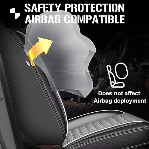 Miniatura 5 de Fundas de asiento de automóvil para Hyundai Santa Fe 2007-2024, juego completo de 5 asientos, impermeable, de piel sintética, protector de cojín