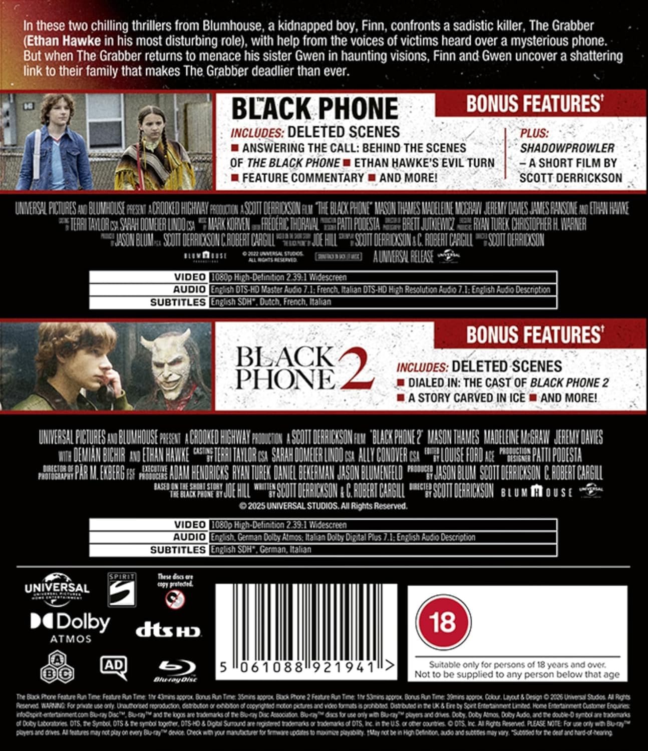 The Black Phone: 2-Movie Collection [Blu-ray]