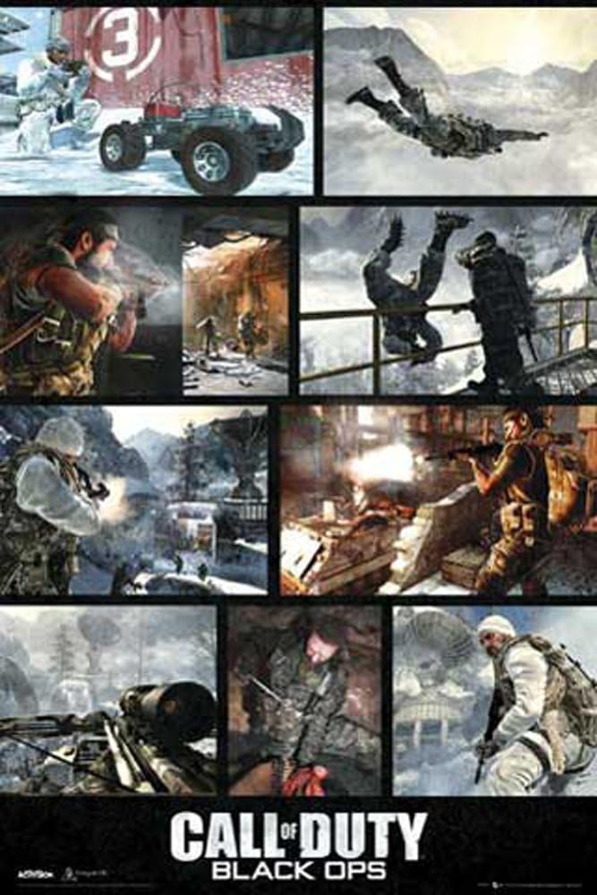 Empire Poster 'Call Of Duty Black Ops Screenshots with Accessory Item