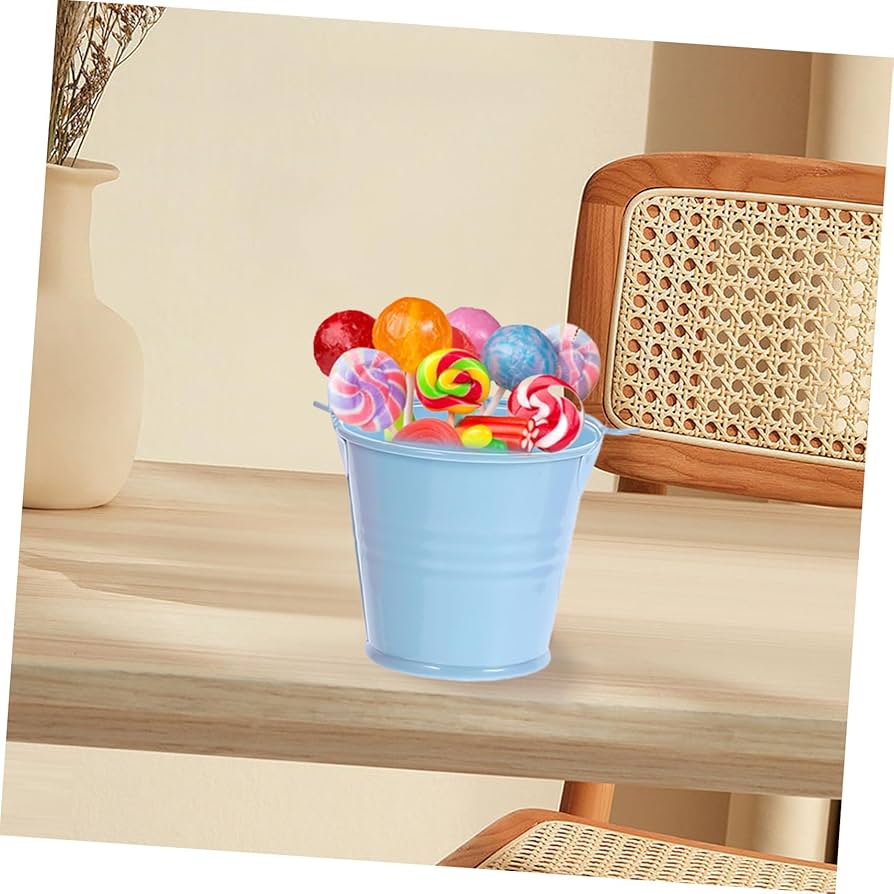 陶器製花柄バケツ 金属装飾付き Amazon｜KONTONTY 6個色彩豊かな小型製バケツ パーティー用