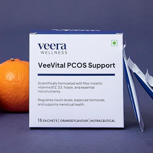 Veera Health | VeeVital PCOS Supplement | Formulated By Top Doctors | Regularize Periods & Improve Fertility | Contains Myo-Inositol & Essential…