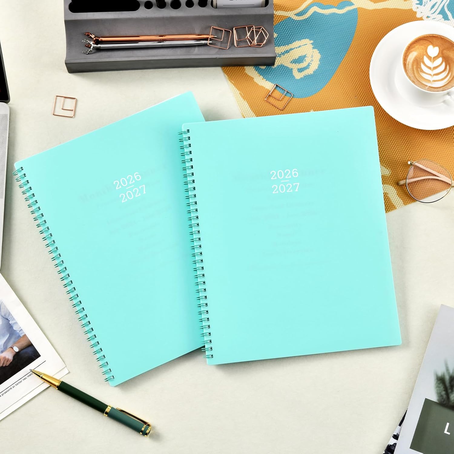 Monthly Planner 2026-2027 - Planner 2026, 9'' x 11'', 24 Months from JANUARY 2026 to DECEMBER 2027, Monthly Calendar with Tabs, Inner Pocket - Image 2