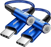 Vista 15 de JSAUX Adaptador USB C a conector de audífonos hembra de 6/64" (3.5 mm) para audio auxiliar, compatible con Samsung Galaxy S23, S23+, S23 Ultra, S22