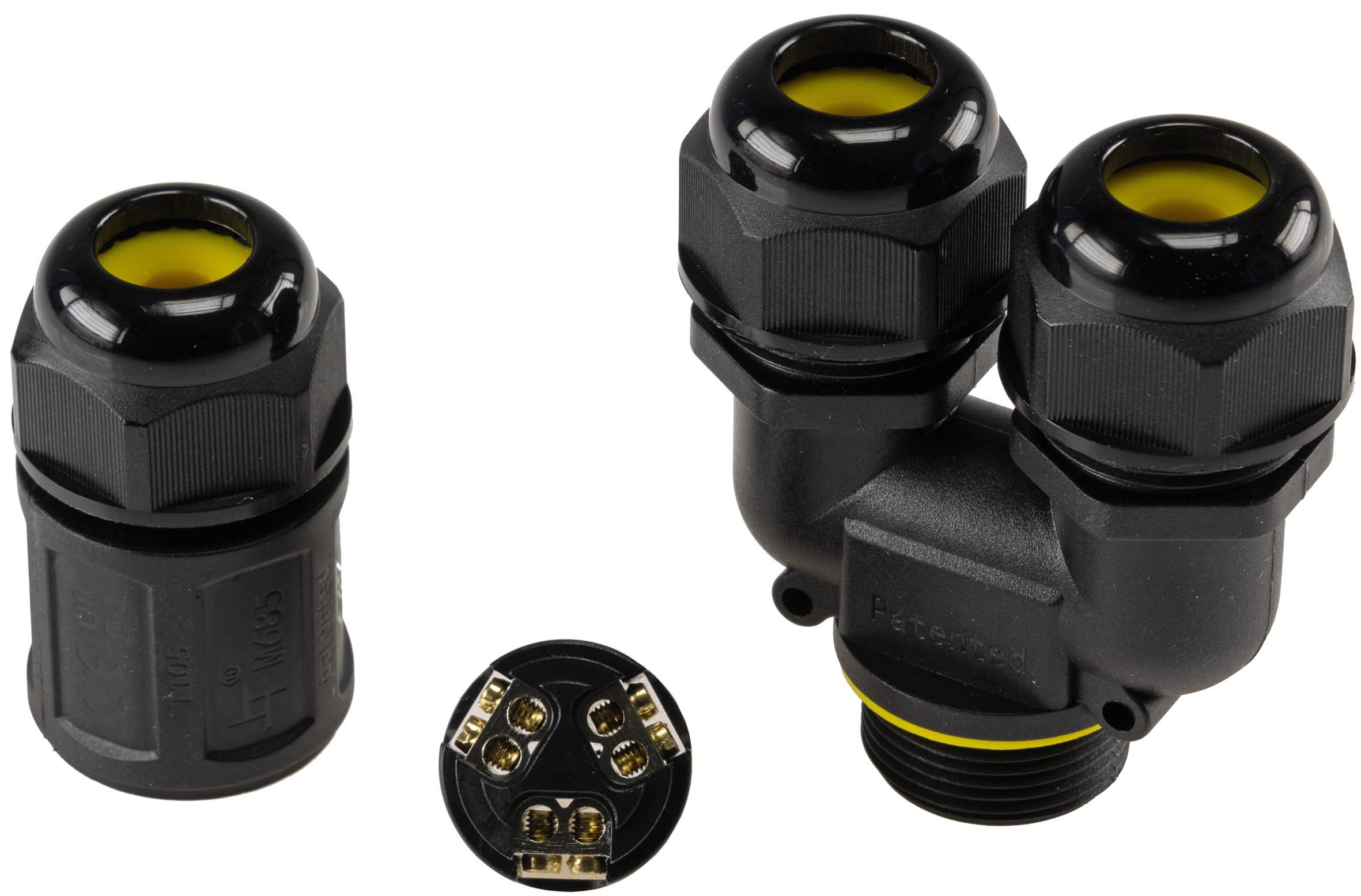 Kabelverbinder 3-polig, IP68, 450V/24A Schraubanschluss, für Kabel 6-11mm