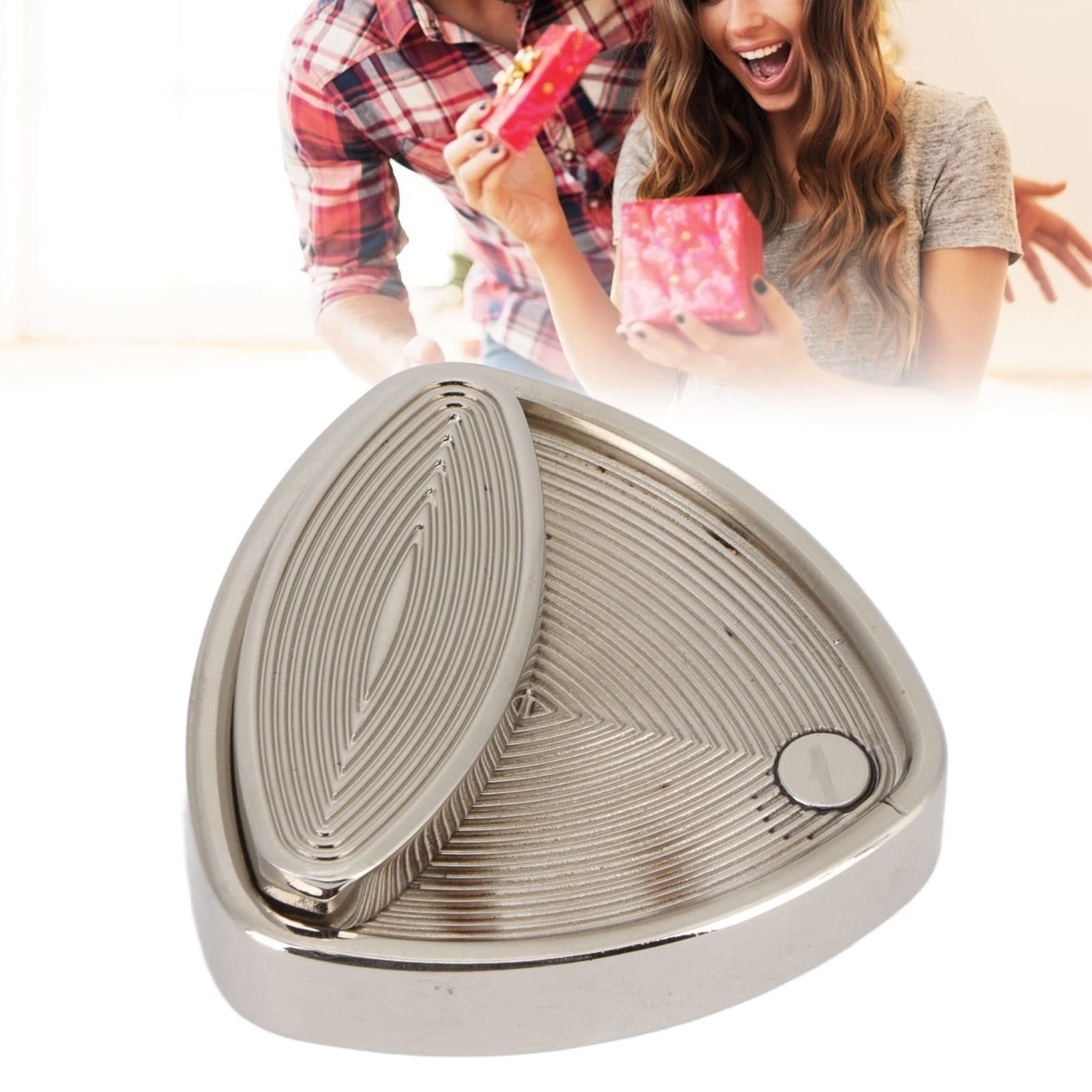 Triangle Rotation Fidget Slider ADHD Push Slider Dorosły Biuro Metalowe Autyzm Lęk Stres Relief Suwak Zabawka Sensoryczna Zabawa Zabawki na Biurko Mężczyźni Prezenty Urodzinowe