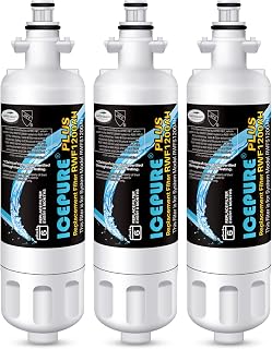 ICEPURE PLUS 46-9690 NSF/ANSI 53 Certified Replacement for LG LT700P ADQ36006101, Kenmore Elite 9690 ADQ36006102, LFX28979ST, RWF1200A, LFX25978ST, LFXS30766S Refrigerator Water Filter,3PACK