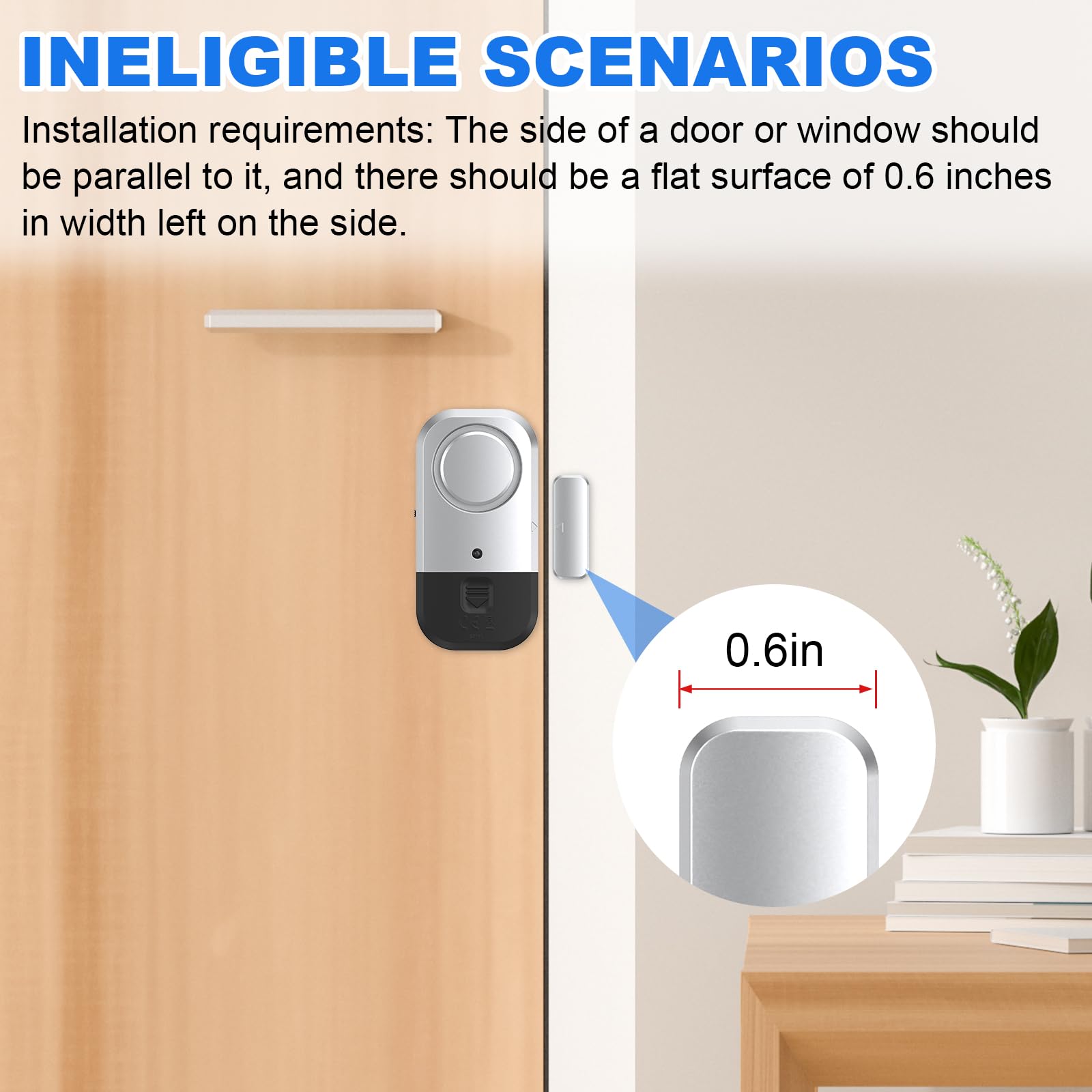 Sensores de alarma de puerta y ventana, alarmas de puerta para seguridad de niños, alarmas de puerta para seguridad del hogar, para el hogar, oficina, tienda, garaje, dormitorio, apartamento