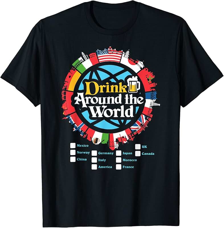 epcot drink around the world shirt