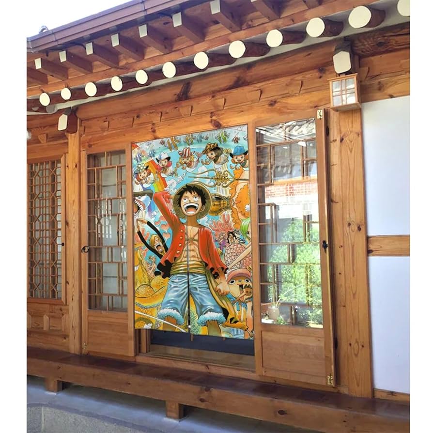 Amazon｜ワンピース ONE PIECE ルフィ ドアカーテン のれん