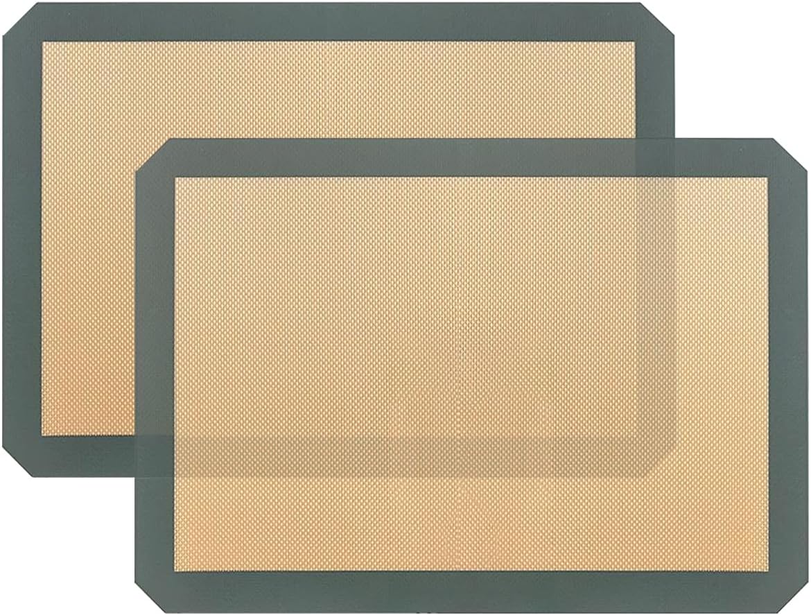 Nutrichef Silicone Baking Mats 2 Nonstick FoodGrade