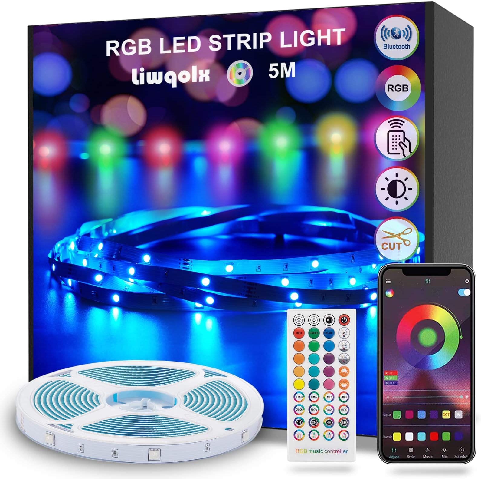 Govee Strisce LED WiFi 5 Metri | Controllo Alexa E App | Luci RGB Smart Per Camera E Feste - Foto 2
