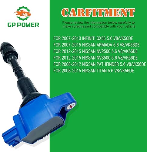 Miniatura 4 de Bobina de encendido de rendimiento 22448-ZE00C 22448ZE00C UF-551 UF551 C1672 AIC-2402N 5C1729 JUEGO DE 8 COMPATIBLES CON INFINITI QX56 NISSAN ARMADA