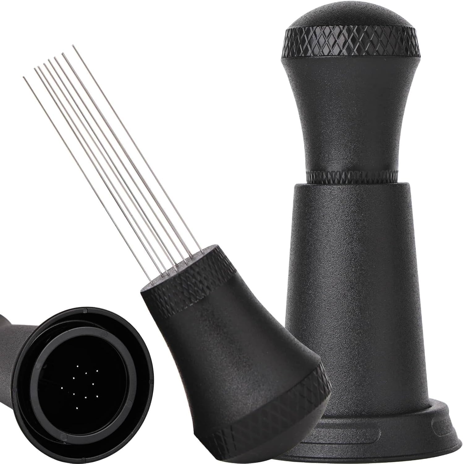 WDT Espresso Distribution Tool Kit, 0.35mm 10 Stainless Steel Needles, One-Piece Molded for Strength and Durability