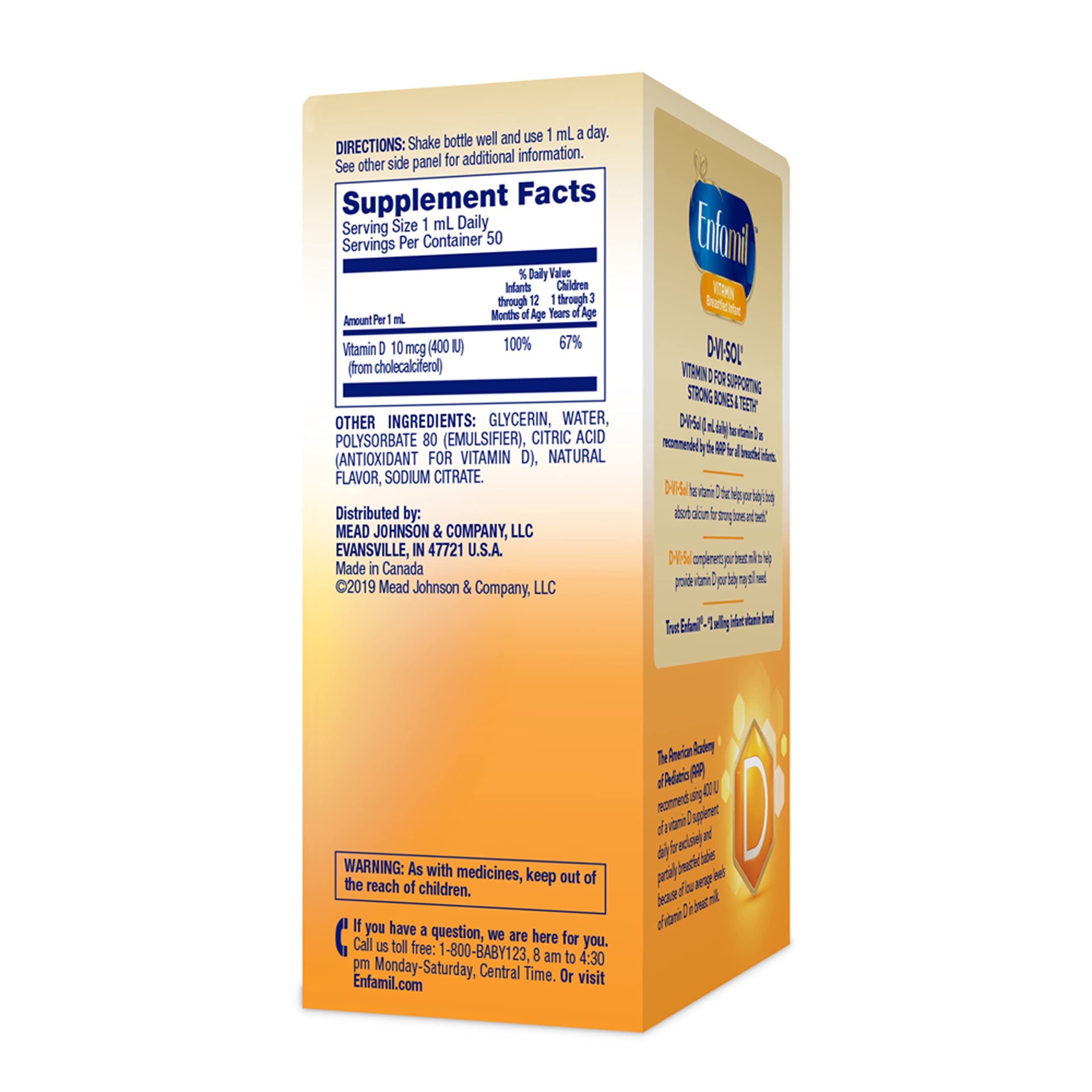 Enfamil Baby Vitamin DViSol Gotas de suplemento líqu...B005ZIC55K