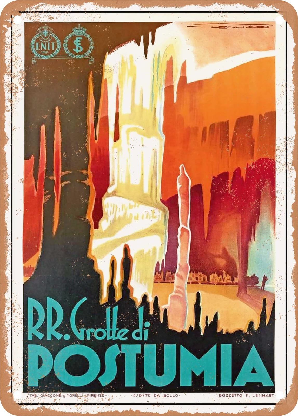METAL SIGN - 1935 Postojna Caves Vintage Ad home decor
