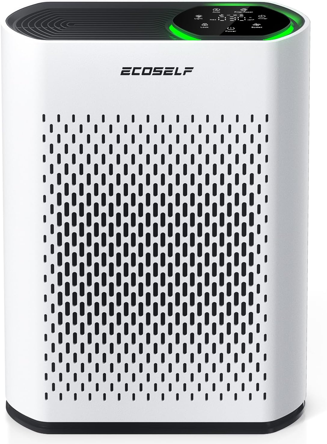 Powerful Air Purifiers for Home Large Room Up to 1400 Ft² with Air Quality Monitor 20dB Sleep Mode, Air Purifier for Bedroom Office Living Room for Pets, Dust Smoke PoIIen Dander Smell, White