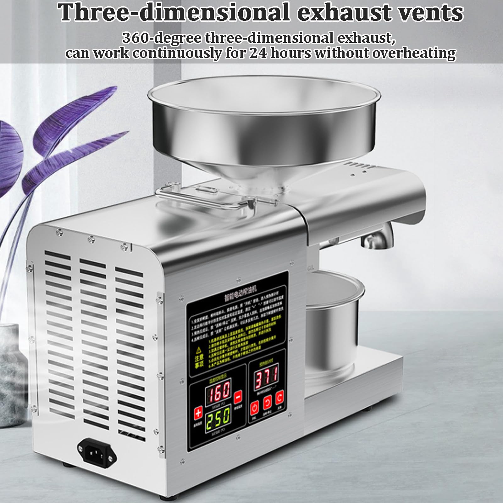Cortadora De Verduras EléCtrica PequeñA, MáQuina Cortadora Y Picadora De 230 W Con 3 Cuchillas, Picadora AutomáTica De Frutas Y Verduras Para Uso DoméStico/Comercial