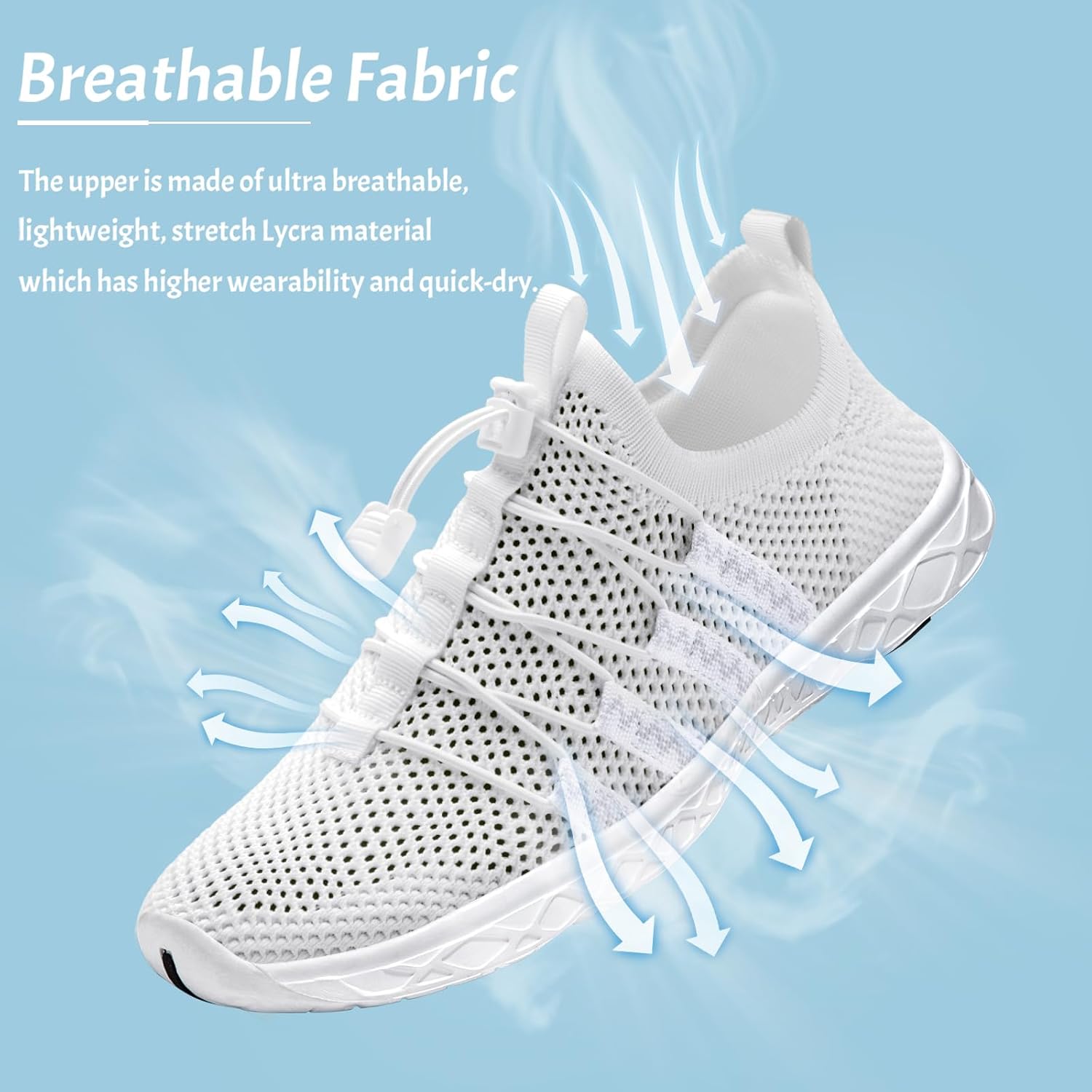 ATHMILE Water Shoes for Men Women Barefoot Hiking Swim River Shoes Adult Lake Pool Aqua Socks Beach Quick Dry for Hiking Surfing Kayaking Sport Accessories Camping Must Haves