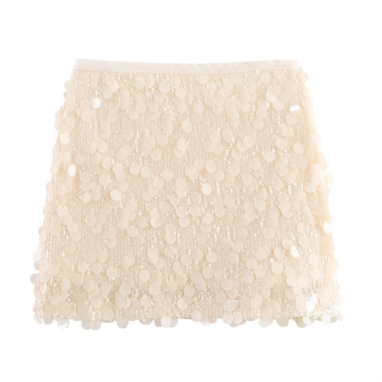 Rock Kinder mädchen Glitzerrock Mädchen Pailletten Rock Elastischer Bund Funkelnde Glitzer Plissee Skorts mit Futter für Kinder Tanz Prinzessinnen Pailletten Gold