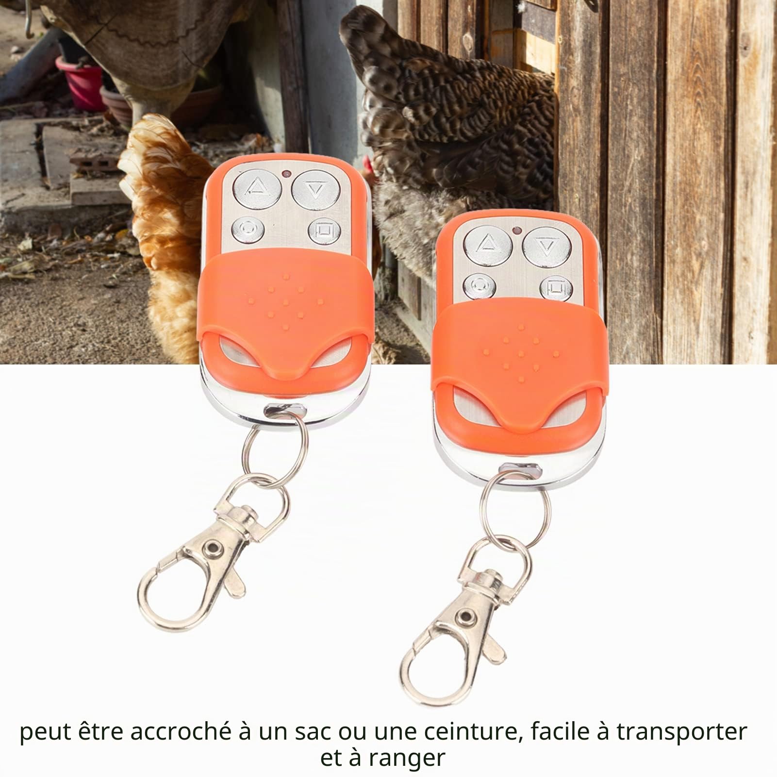 Jectse 4pcs Automatic Door Remote Control, 433.92 MHz & HCS301 Rolling Gate, Télécommande D'ouvre-Porte pour Porte Coulissante, Alimentation à la Batterie Sèche 27A (non incluse)