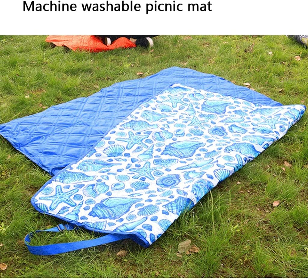 Koc Piknikowy Mata Piknikowa 59 "X79" zewnętrzny koc piknikowy Wodoodporny, odporny na piasek, trwały mata Oxford Przenośne koce na kemping Koc Plażowy Do Parku(B)