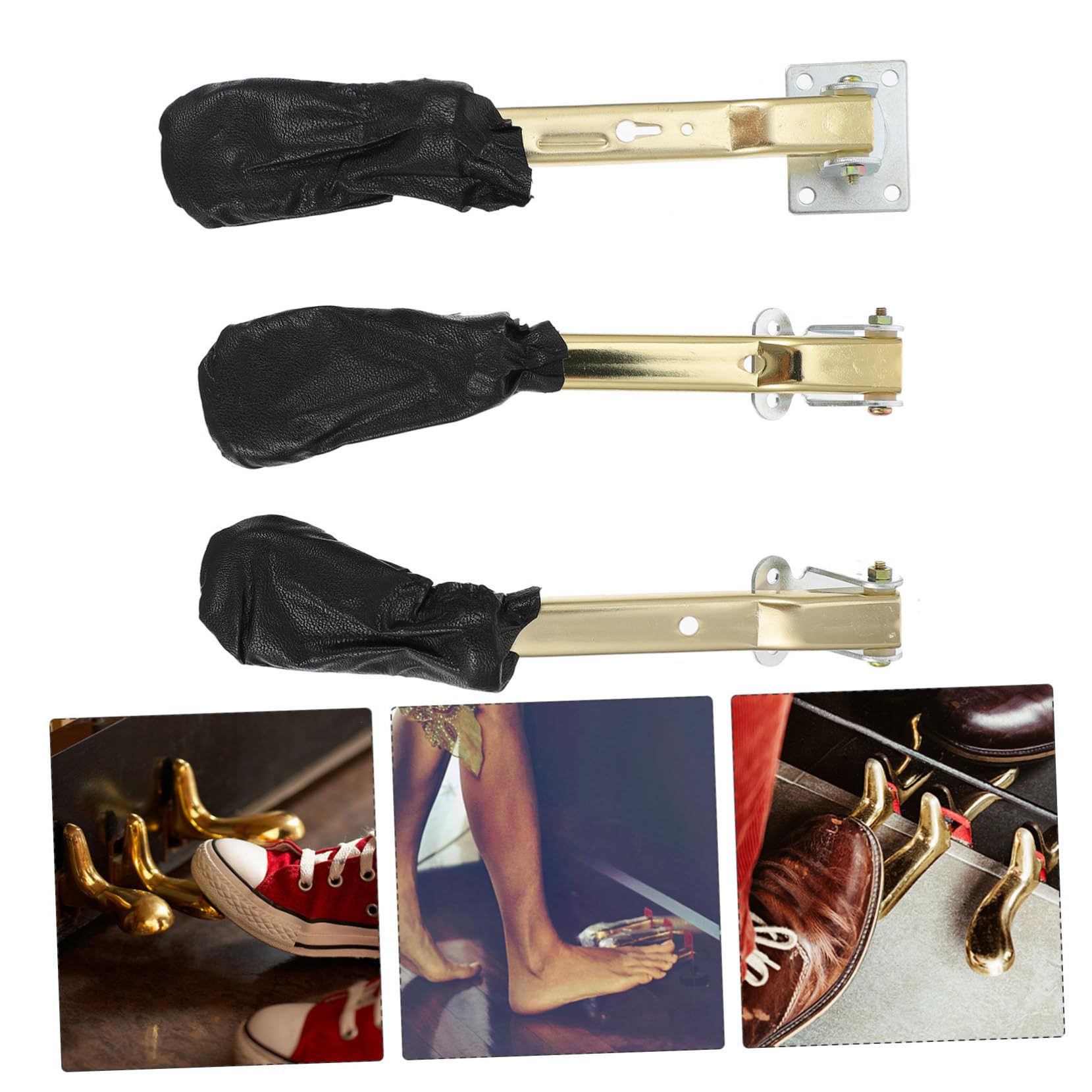 3 Pedales de Piano Vertical Resistentes y Duraderos Alta Estabilidad, Accesorios Metálicos para Músicos, Ideales para Pianos en Uso Doméstico