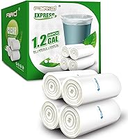 Vista 8 de FORID Bolsas de basura pequeñas transparentes de 1.2 galones, 330 bolsas de basura para baño, dormitorio, oficina, bote de basura de 5 litros, bolsa
