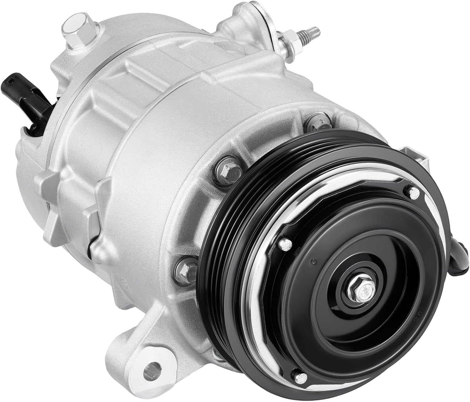 84417409 Air Conditioning A/C Compressor with Clutch Compatible with Chevrolet Silverado 1500 2500/3500 HD 2020-2021, Compatible with GMC Sierra 1500 2019-2021