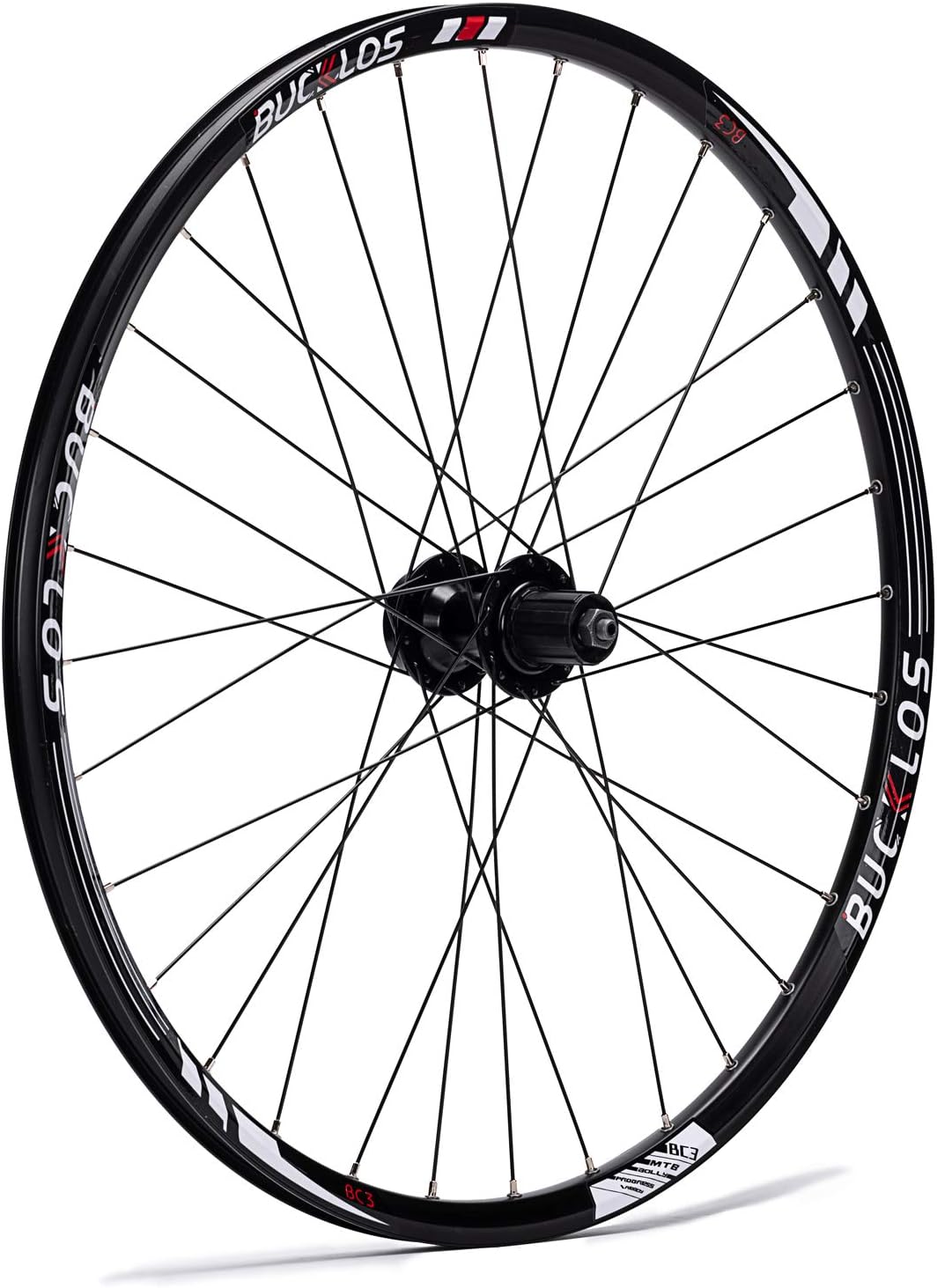 BUCKLOS MTB Wheelset 26" 27.5" 29" Quick Release Disc Brake 32H Mountain Bike Wheels, High Strength Aluminum Alloy Rim Black Bike Wheel, Suitable 8-10 Speed Cassette Mountain Bike Wheelset One Rear Wheel 29" Black