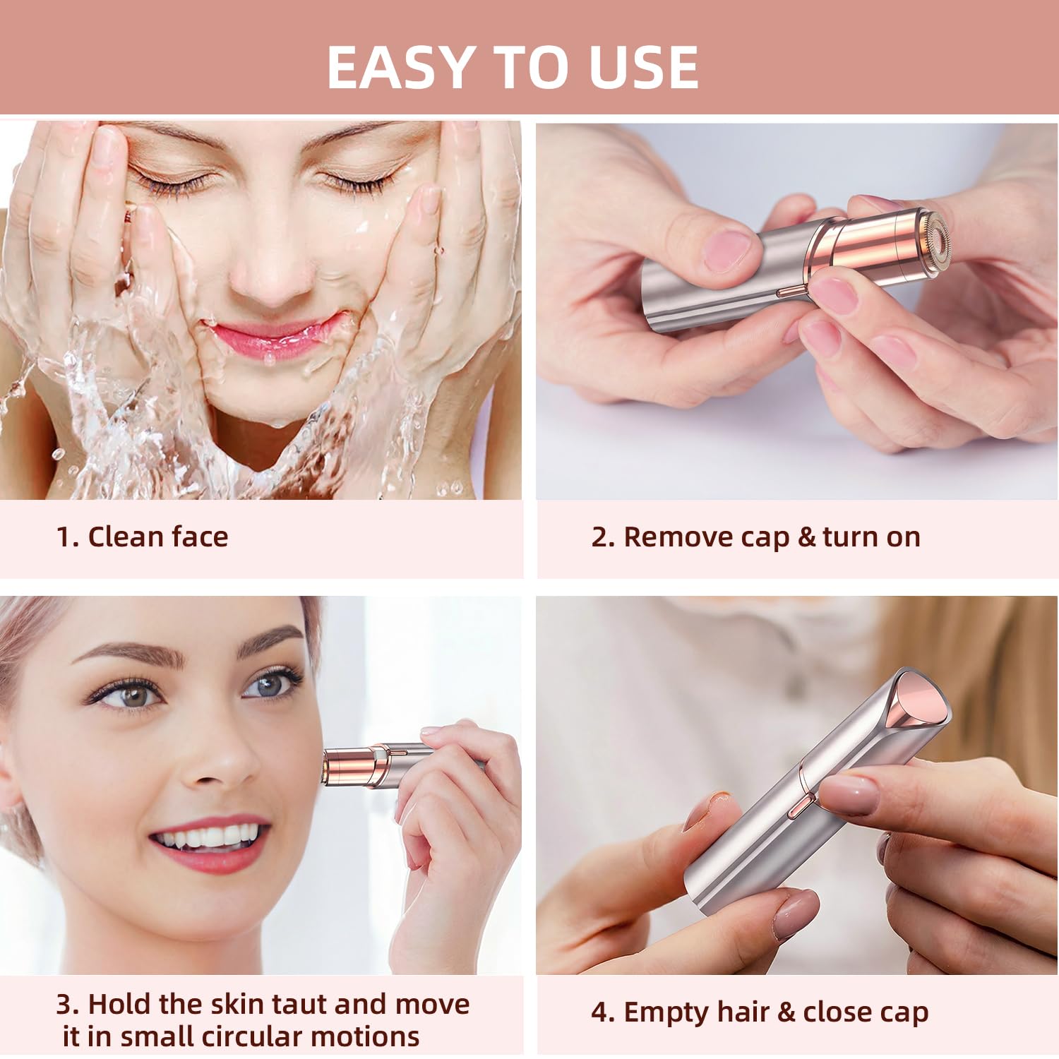 Amazon.com : Facial Hair Removal for Women, Electric Rechargeable