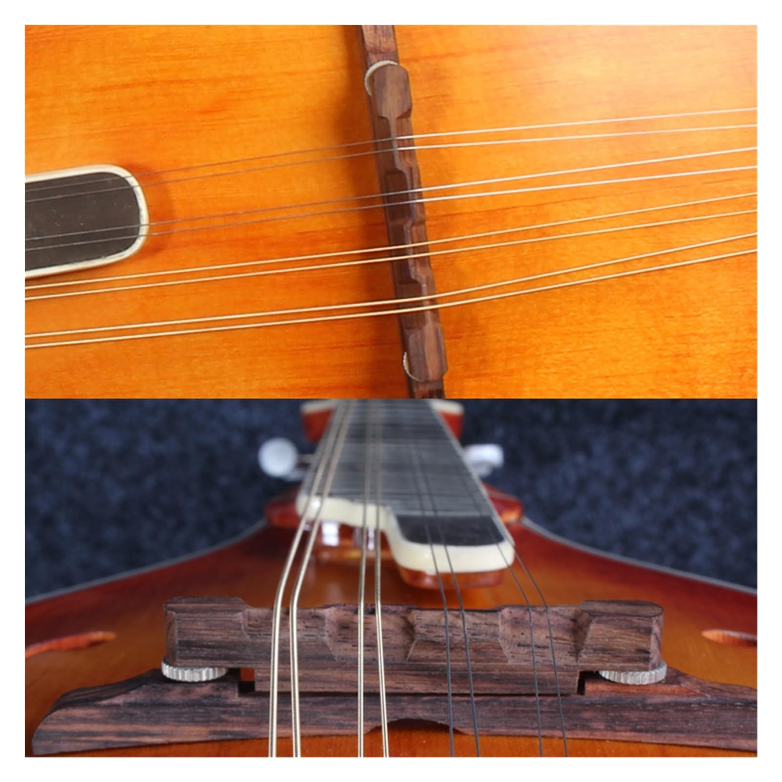 Mandolin Instrument Kit 70cm High Spruce Single Board Tiger Maple Back And Sides Handmade Professional Mandolin - Image 5