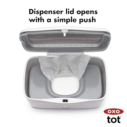 Miniatura 4 de OXO Dispensador de toallitas Tot Perfect Pull - Gris, 1 unidad (paquete de 1)