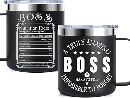 Delsakhula Regalos de jefe para hombres, taza de café para jefe, regalos para el día del jefe para hombres, regalos de cumpleaños para hombres y disponible en Yaxa Peru