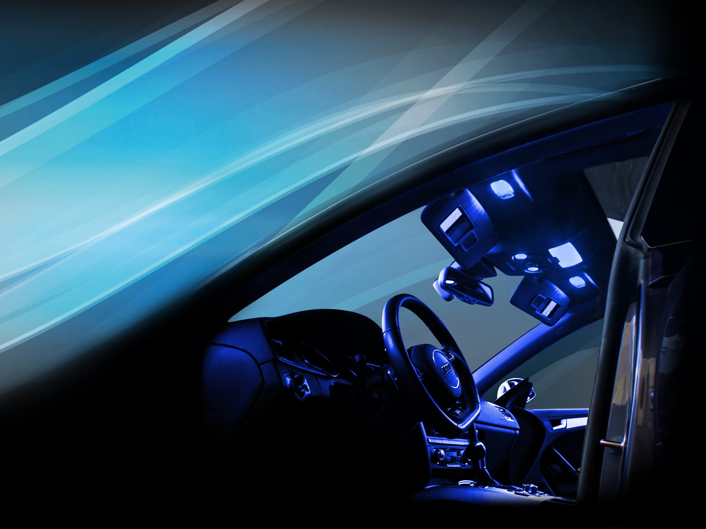 Set di illuminazione interna per auto Spider (916) blu illuminazione interna set completo