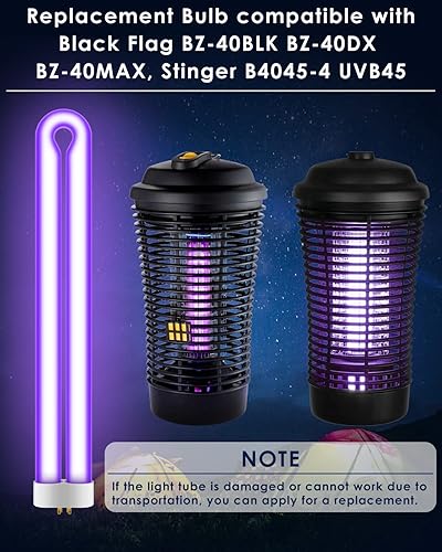 Miniatura 2 de PACETAP Bombilla de repuesto de 40 W con base de 4 pines, paquete de 2 bombillas en forma de U para interiores y exteriores, compatibles con Black