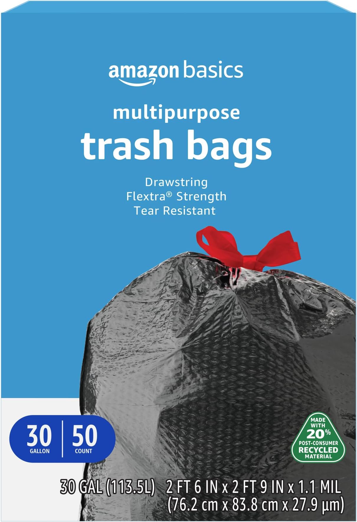 Amazon.com : Kirkland Signature Outdoor 50 gallon Trash Bags (70 Pack ...