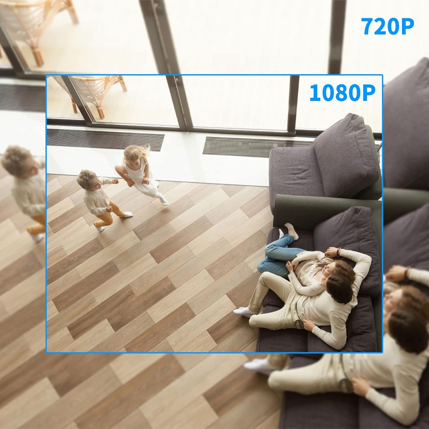 LIZVIE Smoke Detector Camera – 10000mAh Motion Detection/Night Vision/Remote App Access/SD Storage/Nanny Cam for Indoor Home Security.
