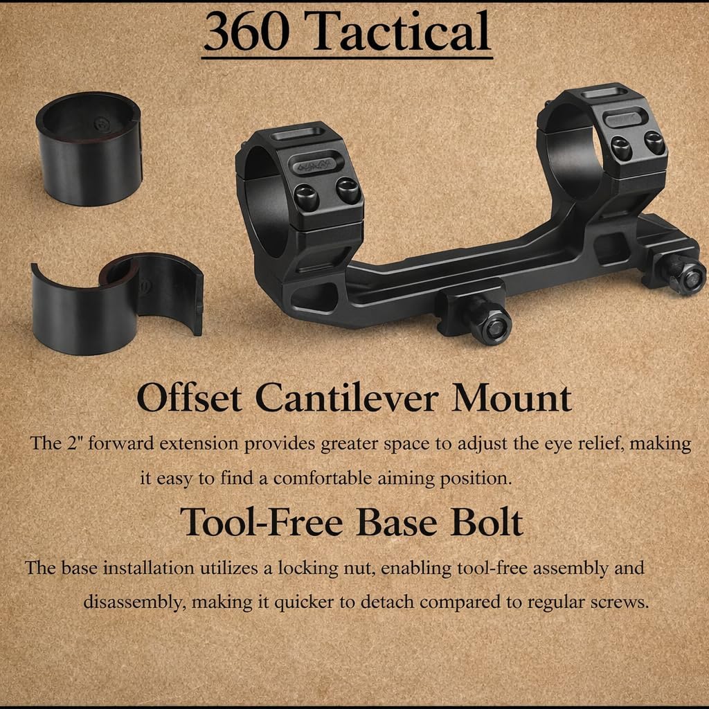 GOTICAL 1.2-6 x20 Scope Tactical Optic Cross Sight Rifle Scope | 1-6x24 SFP LPVO Scope with Rings